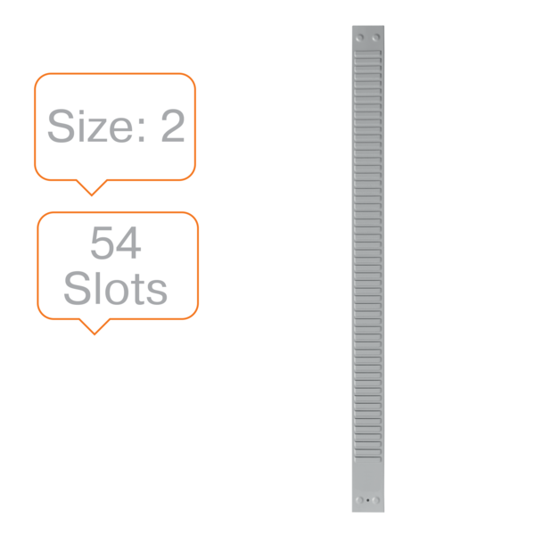 Fichas T Nobo Paneles Metálicos Tamaño 2, 54 Ranuras