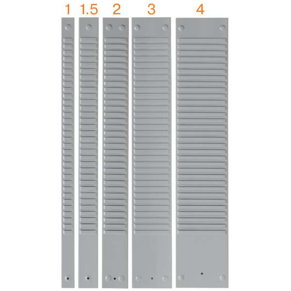 Fichas T Nobo Paneles Metálicos Tamaño 3, 32 Ranuras