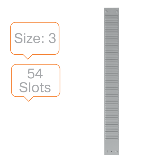 Fichas T Nobo Paneles Metálicos Tamaño 3, 54 Ranuras