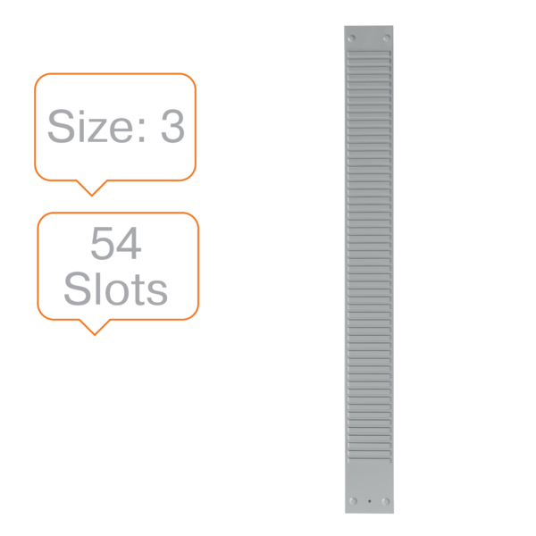 Fichas T Nobo Paneles Metálicos Tamaño 3, 54 Ranuras