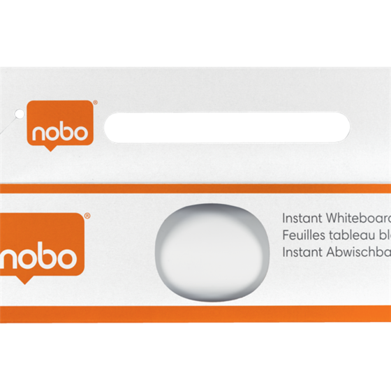 Hojas De Borrado En Seco De 600 × 800 Mm Nobo Instant Blanco