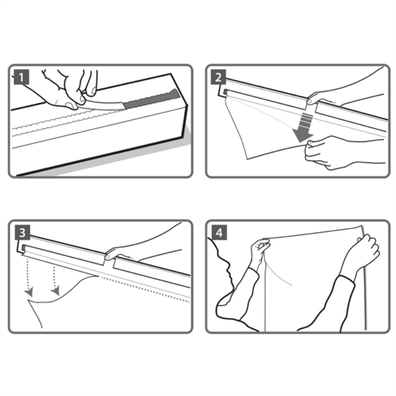 Hojas De Borrado En Seco De 600 × 800 Mm Nobo Instant Blanco