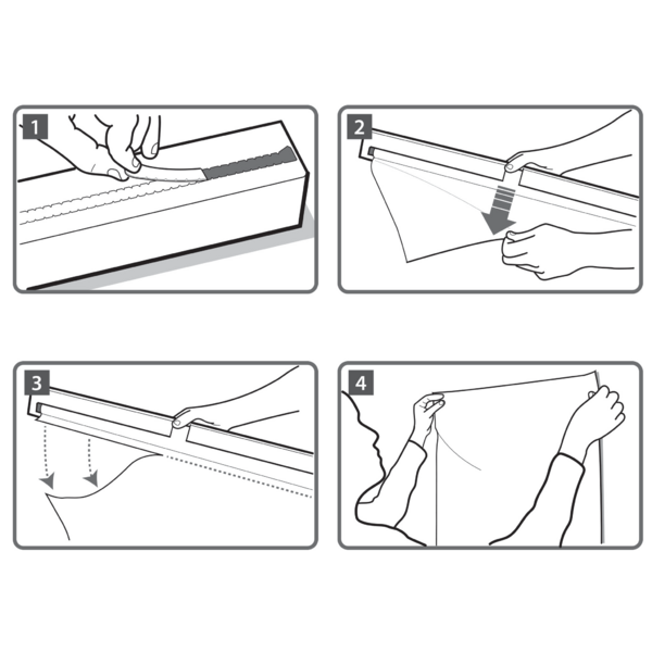 Hojas De Borrado En Seco De 600 × 800 Mm Nobo Instant Blanco
