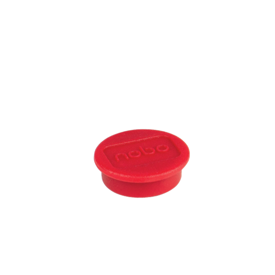 Imanes Magnéticos Para Pizarra Nobo, Paquete De 10 Imanes De Colores De 13 Mm Rojo
