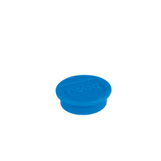 Imanes Magnéticos Para Pizarra Nobo, Paquete De 10 Imanes De Colores De 24 Mm Azul