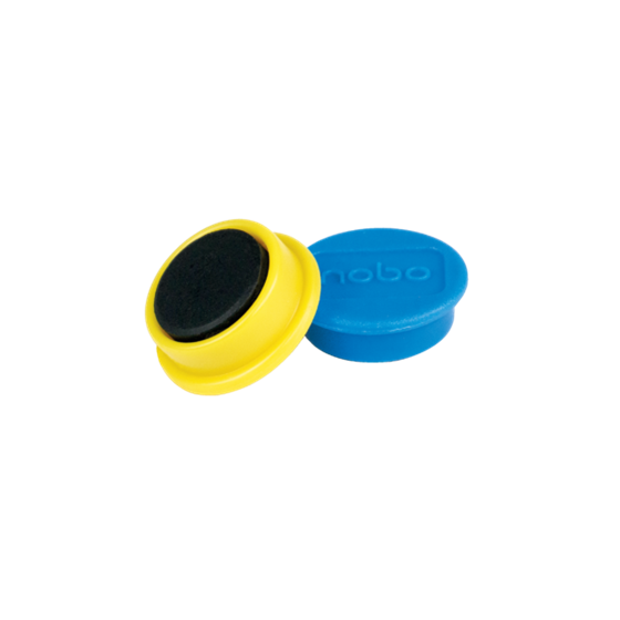 Imanes Magnéticos Para Pizarra Nobo, Paquete De 10 Imanes De Colores De 24 Mm Surtidos