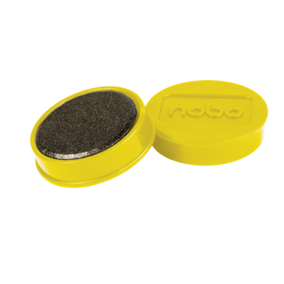 Imanes Magnéticos Para Pizarra Nobo, Paquete De 10 Imanes De Colores De 32Mm Amarillo