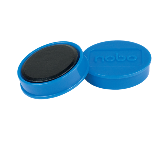 Imanes Magnéticos Para Pizarra Nobo, Paquete De 10 Imanes De Colores De 32Mm Azul