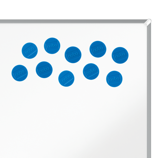 Imanes Magnéticos Para Pizarra Nobo, Paquete De 10 Imanes De Colores De 32Mm Azul
