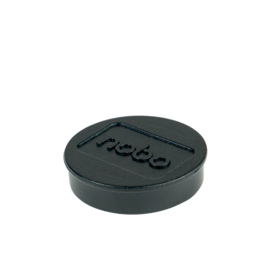 Imanes Magnéticos Para Pizarra Nobo, Paquete De 10 Imanes De Colores De 32Mm Negro