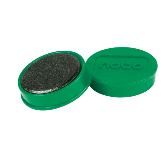 Imanes Magnéticos Para Pizarra Nobo, Paquete De 10 Imanes De Colores De 32Mm Verde
