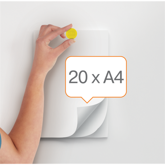 Imanes Magnéticos Para Pizarra Nobo, Paquete De 10 Imanes De Colores De 38Mm Amarillo