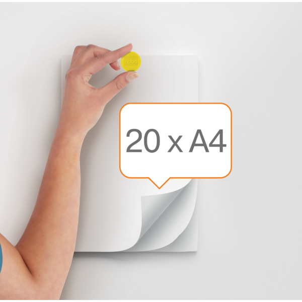 Imanes Magnéticos Para Pizarra Nobo, Paquete De 10 Imanes De Colores De 38Mm Amarillo