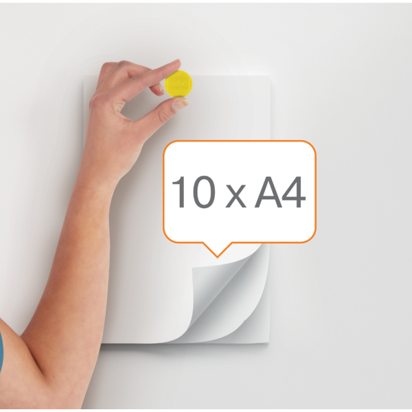 Imanes Magnéticos Para Pizarra Nobo, Paquete De 10 Imanes De Colores De 38Mm Amarillo