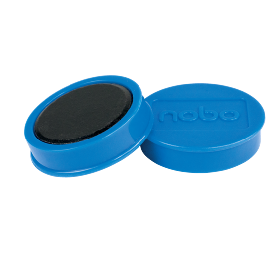 Imanes Magnéticos Para Pizarra Nobo, Paquete De 10 Imanes De Colores De 38Mm Azul
