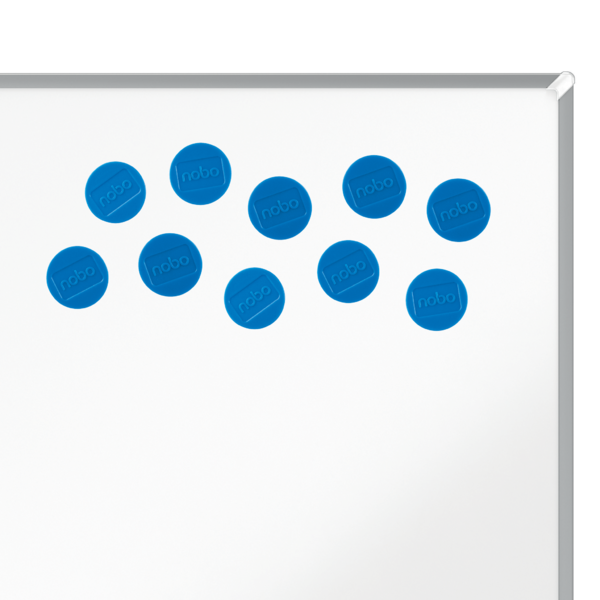 Imanes Magnéticos Para Pizarra Nobo, Paquete De 10 Imanes De Colores De 38Mm Azul