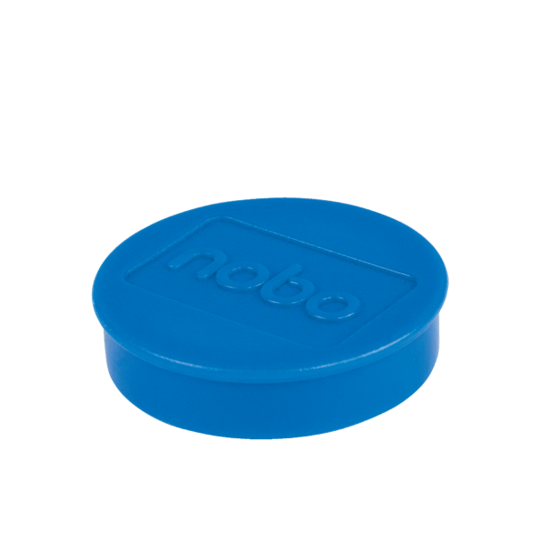 Imanes Magnéticos Para Pizarra Nobo, Paquete De 10 Imanes De Colores De 38Mm Azul