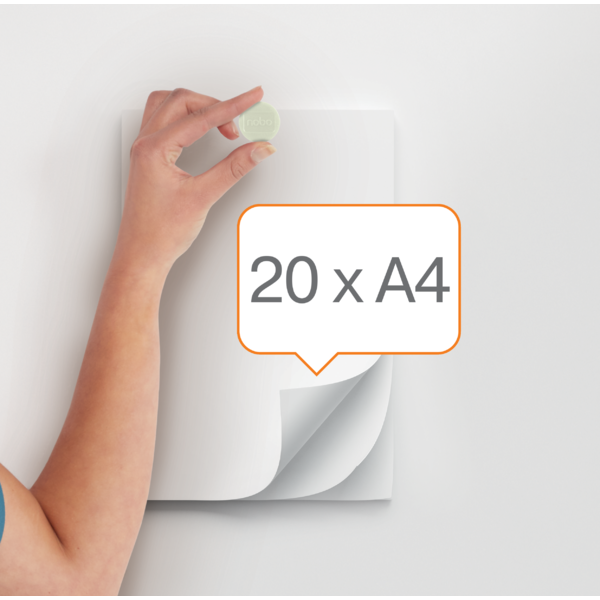 Imanes Magnéticos Para Pizarra Nobo, Paquete De 10 Imanes De Colores De 38Mm Blanco