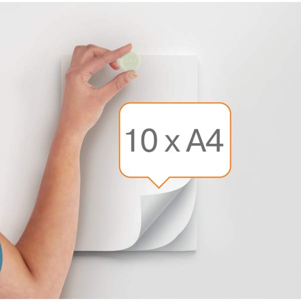 Imanes Magnéticos Para Pizarra Nobo, Paquete De 10 Imanes De Colores De 38Mm Blanco