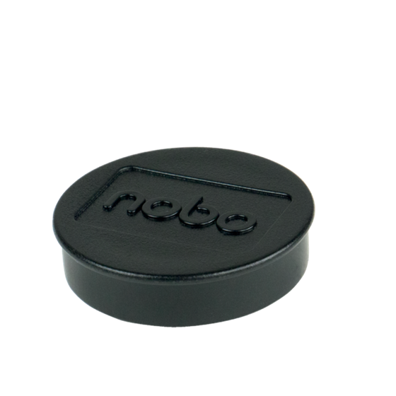 Imanes Magnéticos Para Pizarra Nobo, Paquete De 10 Imanes De Colores De 38Mm Negro