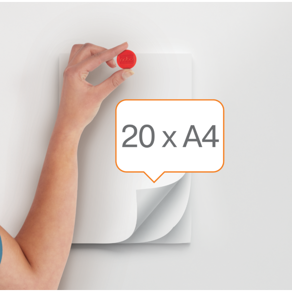 Imanes Magnéticos Para Pizarra Nobo, Paquete De 10 Imanes De Colores De 38Mm Rojo