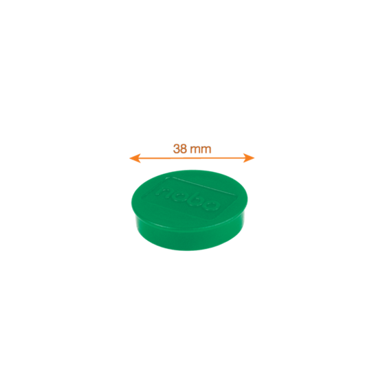 Imanes Magnéticos Para Pizarra Nobo, Paquete De 10 Imanes De Colores De 38Mm Verde
