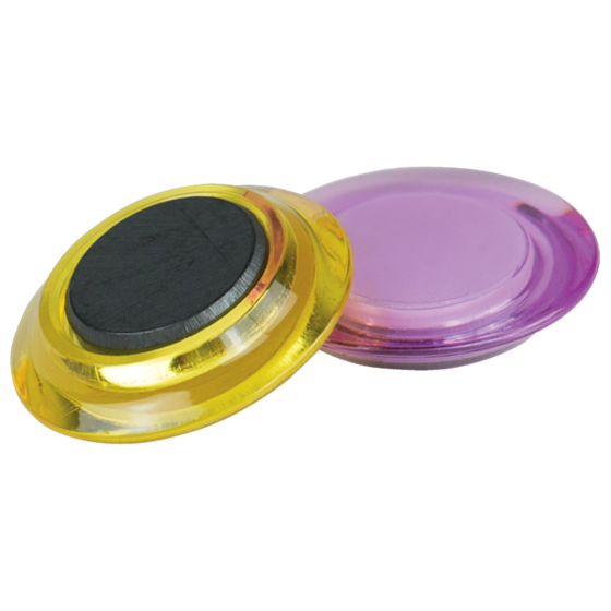 Imanes Magnéticos Para Pizarra Nobo, Paquete De 6 Imanes De Colores De 30Mm Surtidos