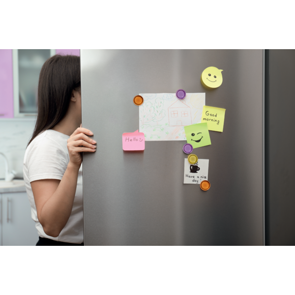 Imanes Magnéticos Para Pizarra Nobo, Paquete De 6 Imanes De Colores De 30Mm Surtidos