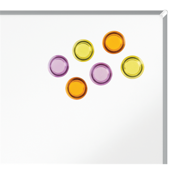 Imanes Magnéticos Para Pizarra Nobo, Paquete De 6 Imanes De Colores De 30Mm Surtidos