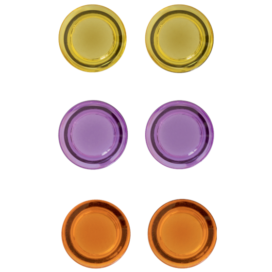 Imanes Magnéticos Para Pizarra Nobo, Paquete De 6 Imanes De Colores De 30Mm Surtidos