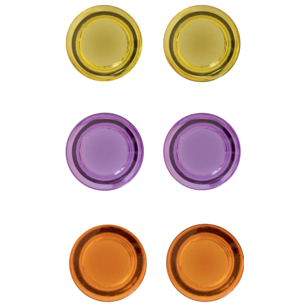 Imanes Magnéticos Para Pizarra Nobo, Paquete De 6 Imanes De Colores De 30Mm Surtidos