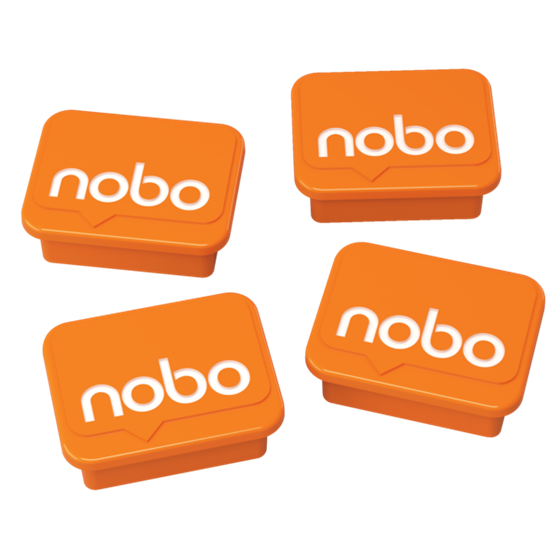 Imanes Nobo Color Naranja De 18 × 22 Mm Naranja