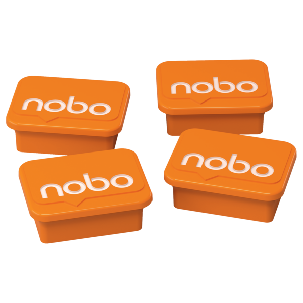 Imanes Nobo Color Naranja De 18 × 22 Mm Naranja