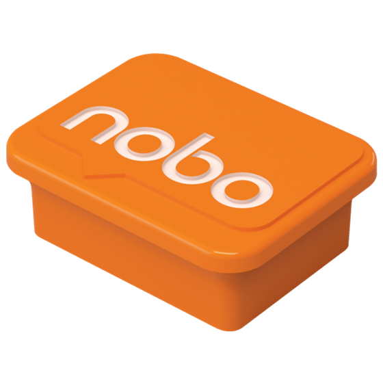 Imanes Nobo Color Naranja De 18 × 22 Mm Naranja