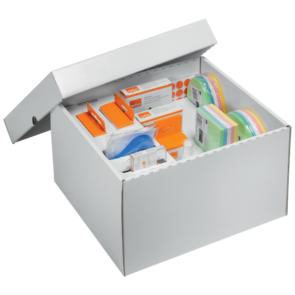 Kit De Accesorios Para Pizarra Y Tablero De Anuncios Del Sistema De Colaboración Móvil Move & Meet De Nobo