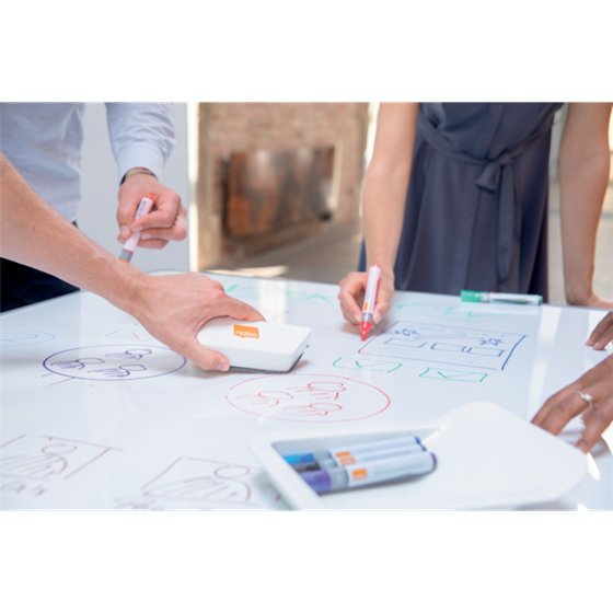 Kit De Accesorios Para Pizarra Y Tablero De Anuncios Del Sistema De Colaboración Móvil Move & Meet De Nobo