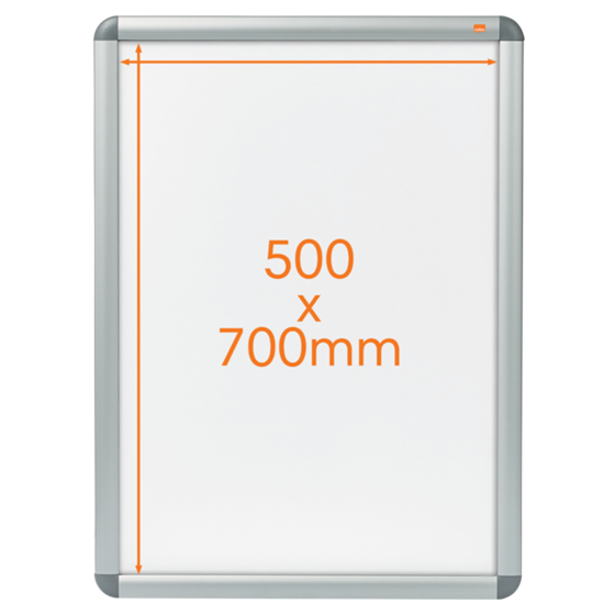 Marco Publicitario Nobo De 500 × 700 Mm Plata