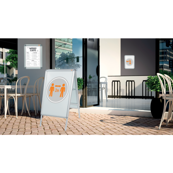 Marco Publicitario Nobo De 700 × 1000 Mm Plata