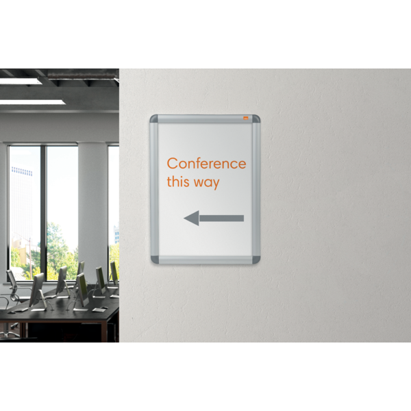 Marco Publicitario Tamaño A3 Nobo Plata