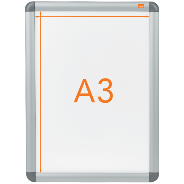 Marco Publicitario Tamaño A3 Nobo Plata