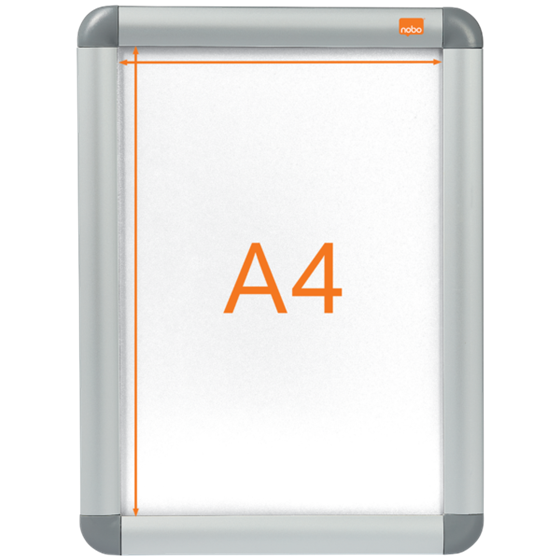 Marco Publicitario Tamaño A4 Nobo Plata