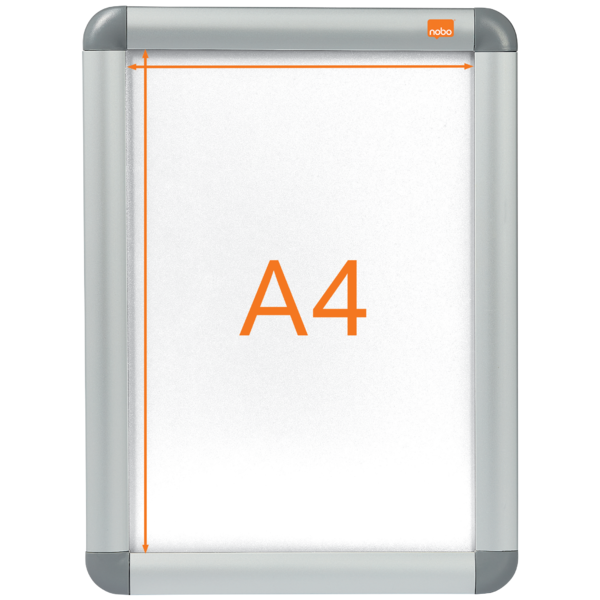 Marco Publicitario Tamaño A4 Nobo Plata