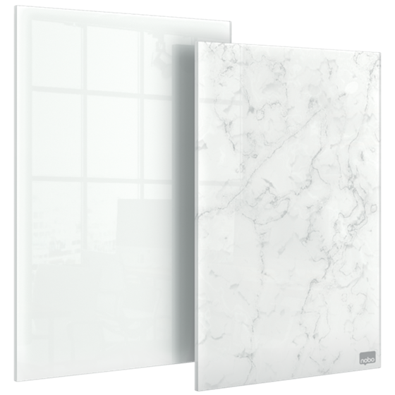 Mini Blocs De Notas De Pizarra Blanca De Cristal  Nobo 230X152Mm, Paquete De 2 Blanco