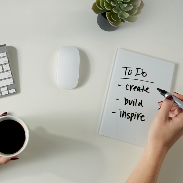 Mini Blocs De Notas De Pizarra Blanca De Cristal  Nobo 230X152Mm, Paquete De 2 Blanco