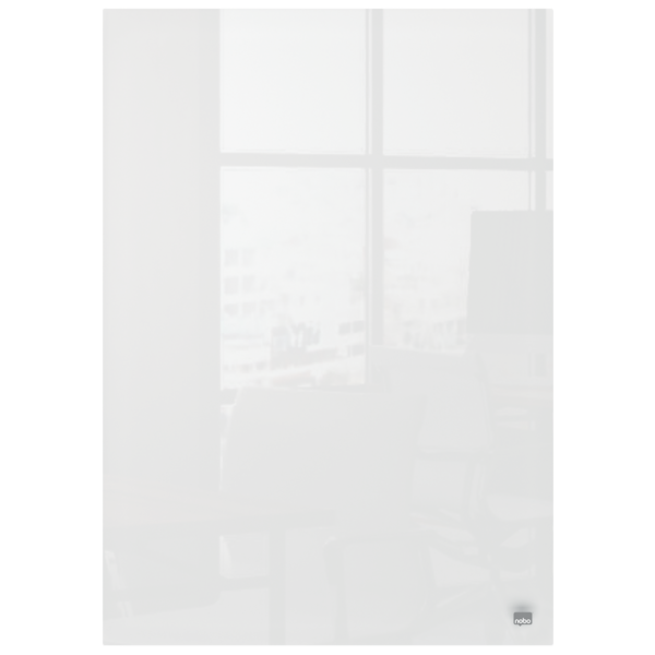 Mini Blocs De Notas De Pizarra Blanca De Cristal  Nobo 230X152Mm, Paquete De 2 Blanco