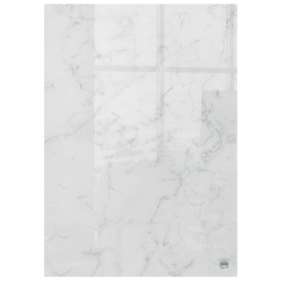 Mini Blocs De Notas De Pizarra Blanca De Cristal  Nobo 230X152Mm, Paquete De 2 Blanco