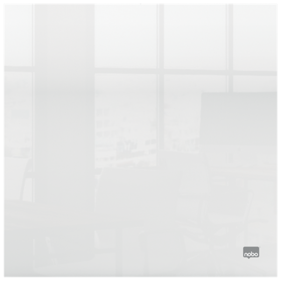 Mini Pizarra Blanca Acrílica Transparente Nobo De Escritorio O De Pared 300X300 Mm Transparente