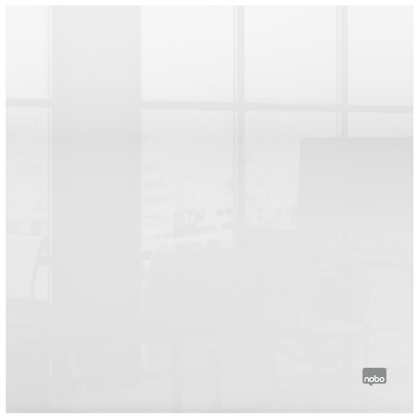 Mini Pizarra Blanca Acrílica Transparente Nobo De Escritorio O De Pared 300X300 Mm Transparente