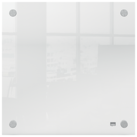 Mini Pizarra Blanca Acrílica Transparente Nobo De Pared 300X300 Mm Transparente