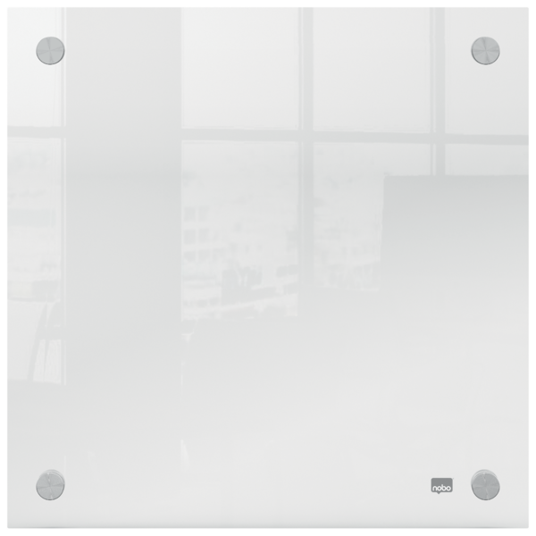 Mini Pizarra Blanca Acrílica Transparente Nobo De Pared 300X300 Mm Transparente